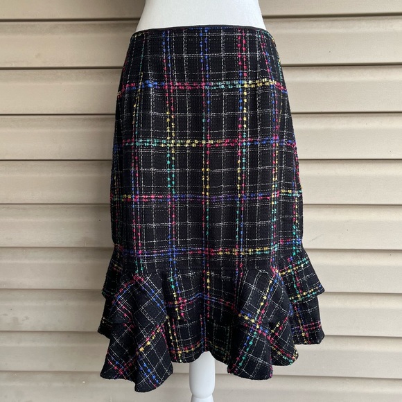 •Hanna Andersson• Womens Plaid Skirt with Ruffle - Size 12 - Picture 5 of 7